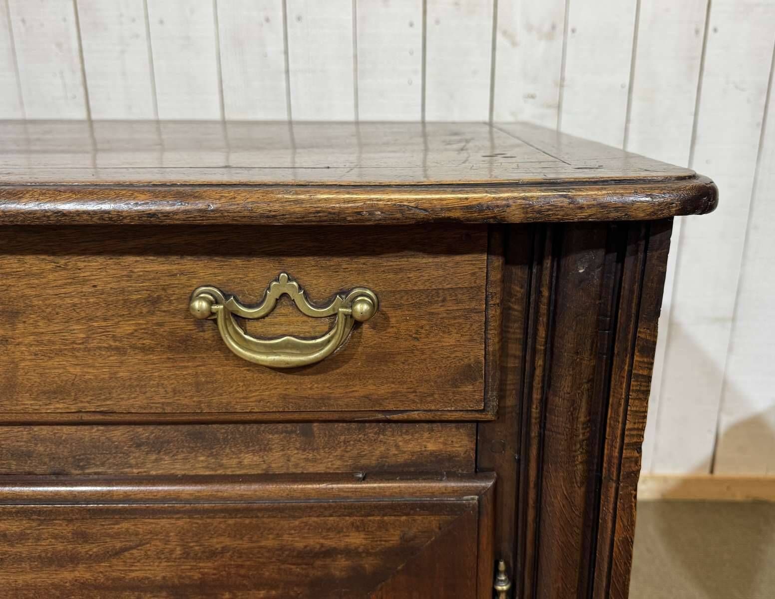 Malouin buffet in mahogany and poplar from the 19th century