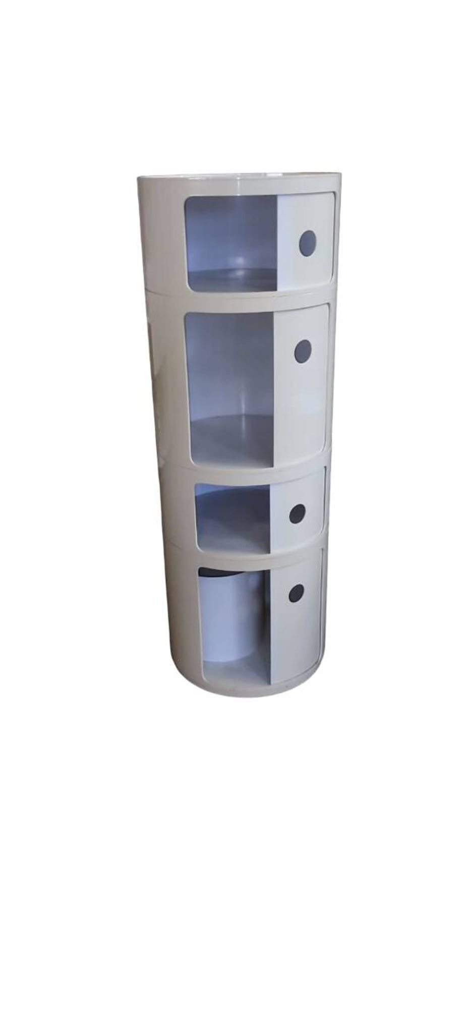 White Componibili unit by Anna Castelli for Kartell Binasco (Milano), 1960s made in Italy.