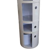 White Componibili unit by Anna Castelli for Kartell Binasco (Milano), 1960s made in Italy.