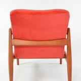Wroclaw coral pink armchair