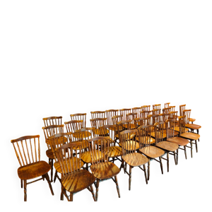 Lot de 46 chaises baumann