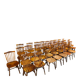Lot de 46 chaises Baumann (modèle N153)