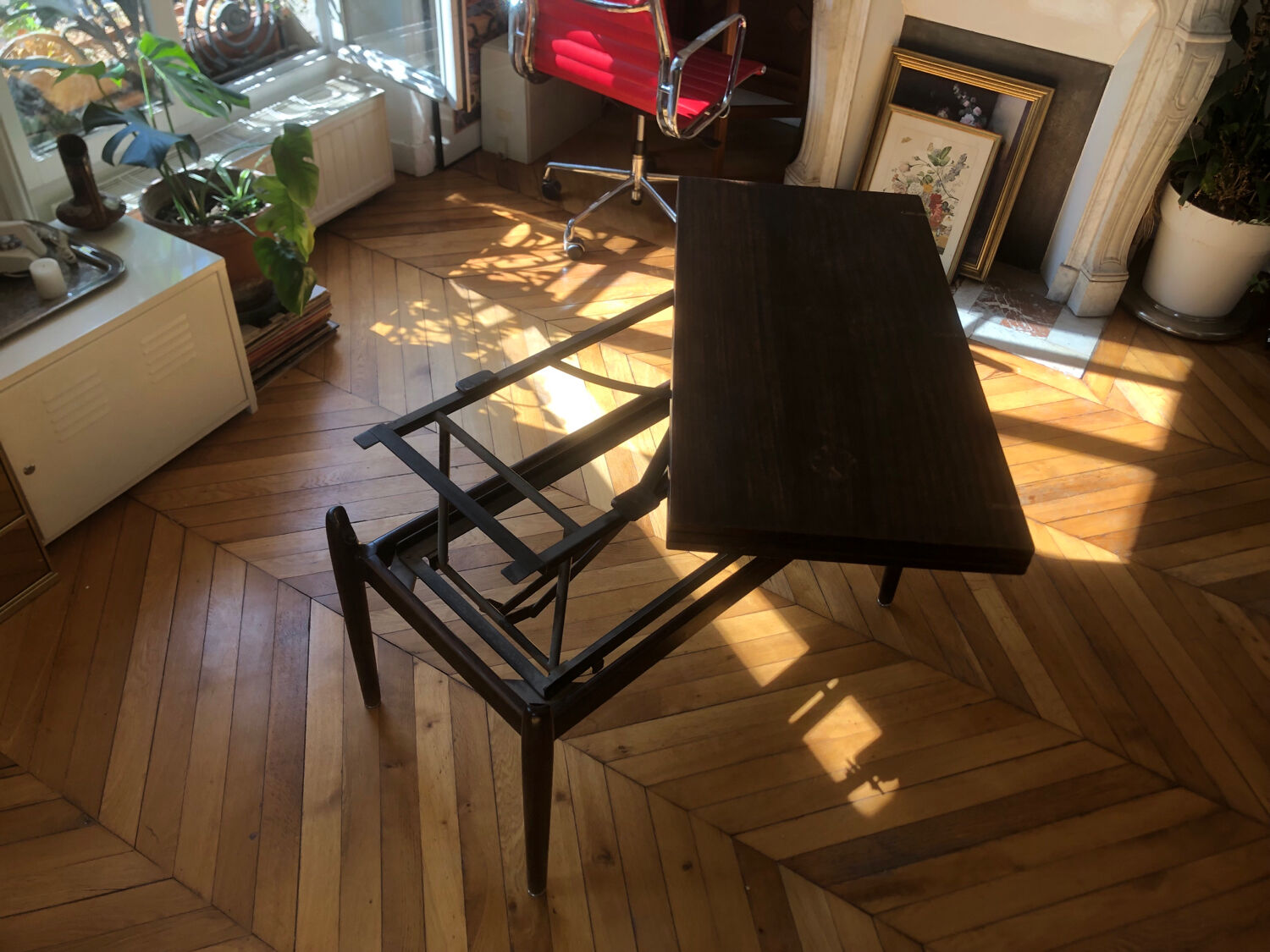 Table basse modulable de albert ducrot, et éditée par ducal 1950