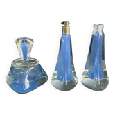 Two-coloured blown glass set