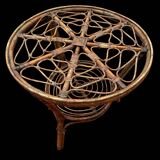 Rattan coffee table from the 50's Italy