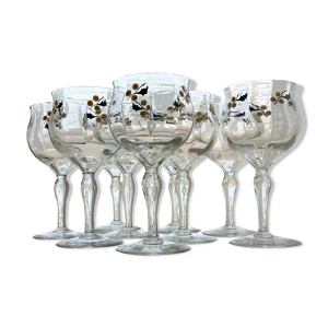 Service de 9 verres à