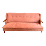 Scandinavian vintage velvet sofa