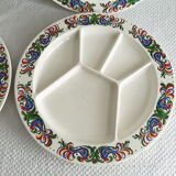Vintage Villeroy and Boch fondue plates