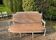 Louis XVI bench, bleached wood, Napoléon III period.