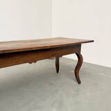 19th century walnut drapery table 2m1