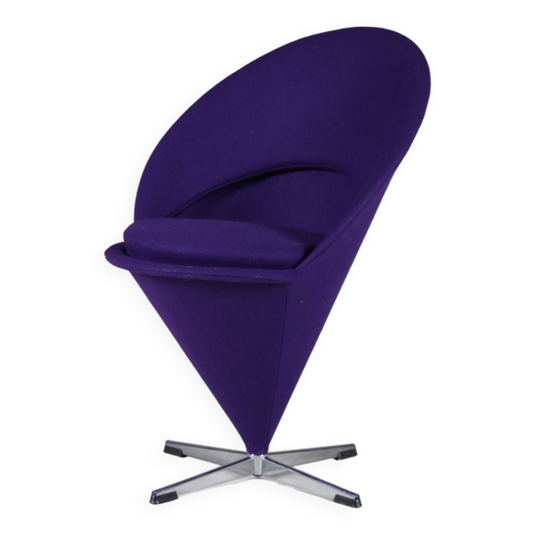 Chaise « Cone » des années 1960 par Verner Panton pour Plus Linje, Danemark