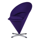 Chaise « Cone » des années 1960 par Verner Panton pour Plus Linje, Danemark