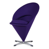 Chaise « Cone » des années 1960 par Verner Panton pour Plus Linje, Danemark