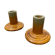 Pair of ceramic candlesticks