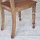 1930s, set of 4 Danish dining chairs, carved oak wood, furniture leather.