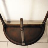 Mahogany half-moon console