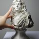 Antique white plaster bust of Louis XIV after Gole & Le Brun