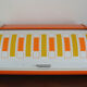 Orange bread hutch vintage 70s