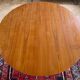Expandable teak dining table, butterfly extension, circa 60s