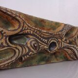 Studio ceramic wall plaque by Gerhard Liebenthron, Germany, 1983