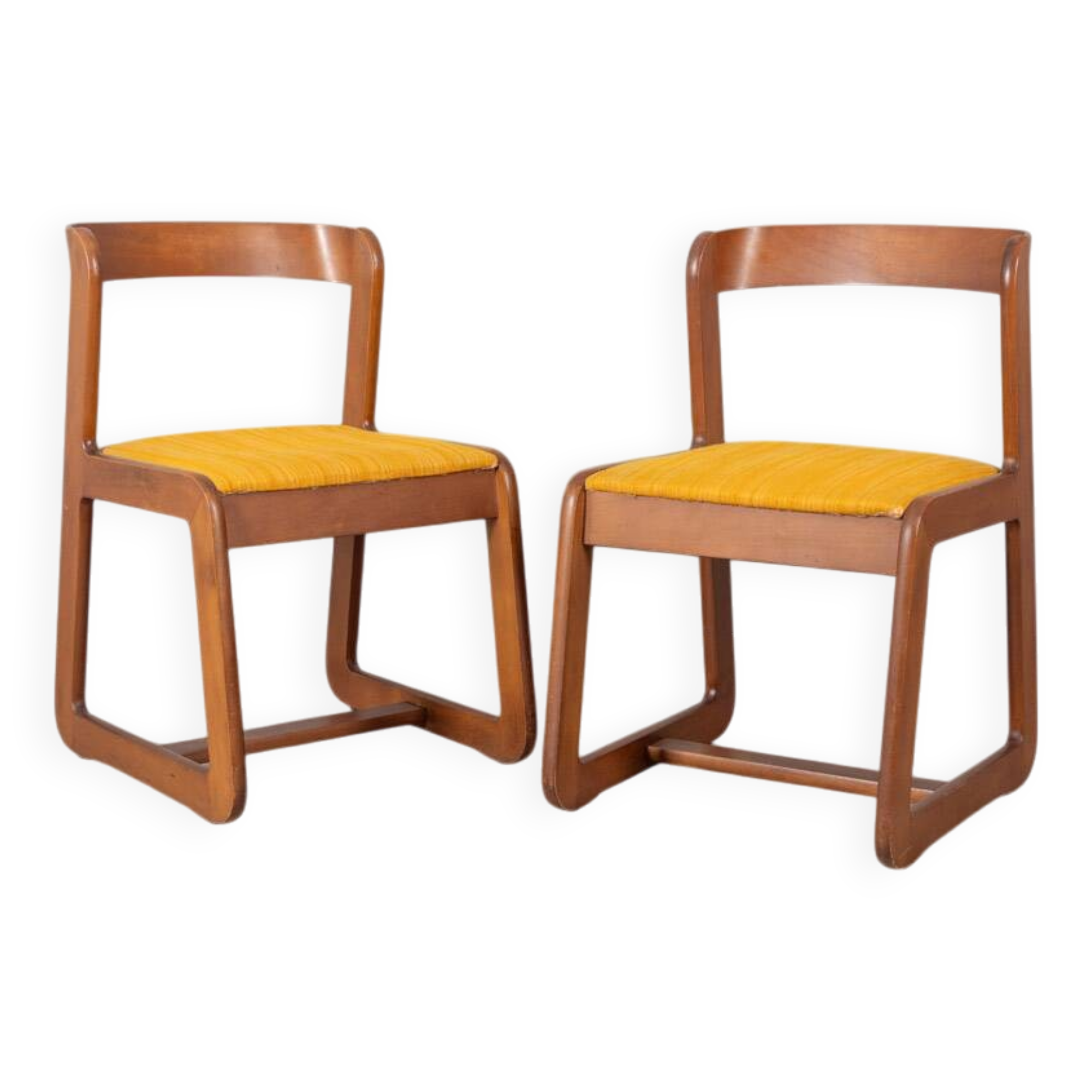 Paire de chaises vintage des années 70 design  mario sabot