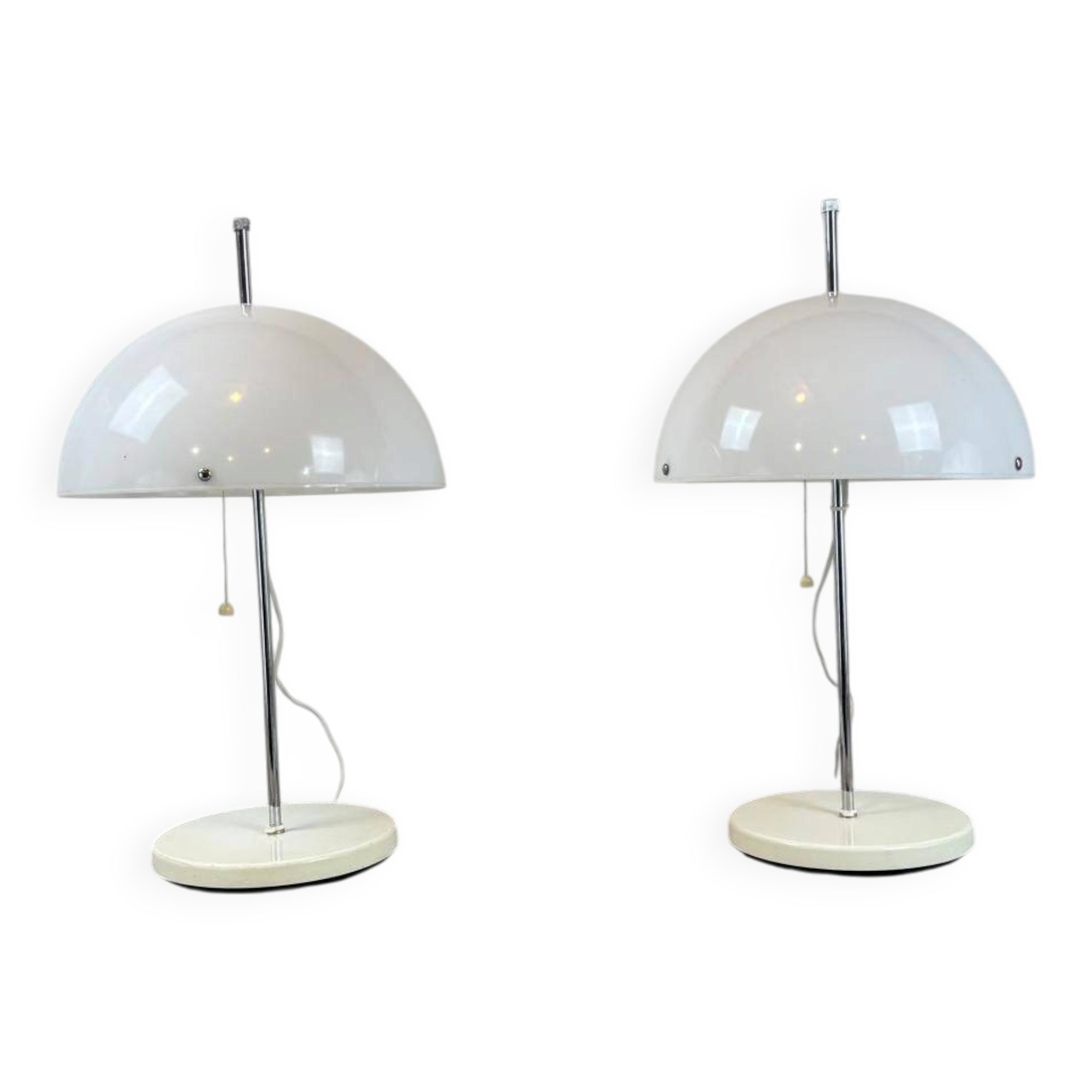 pair of Mushroom lamps by Fagerhult - Sweden 1970s