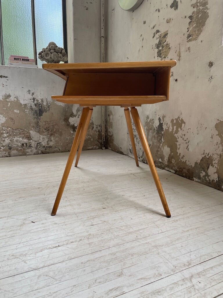Vintage oak compass desk