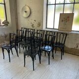 Lot 11 black Baumann bistro chairs