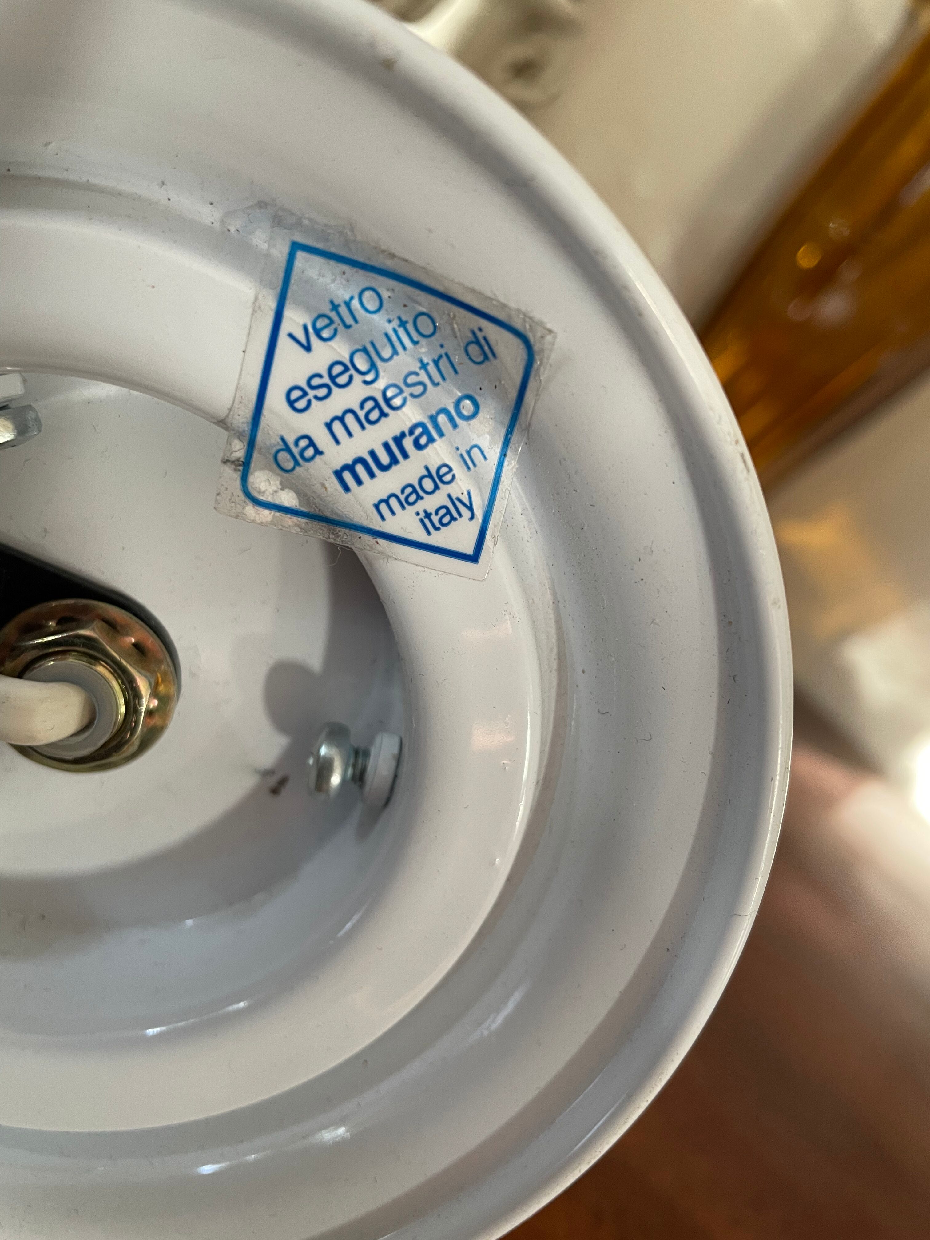 Vintage Murano opaline lamp