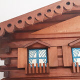 Swiss wooden chalet cigarette storage, mountain chalet