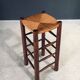 Brutalist Bar Stool from Charles Dudouyt, France, 1940s