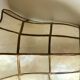 Applique murale en nacre et laiton vintage