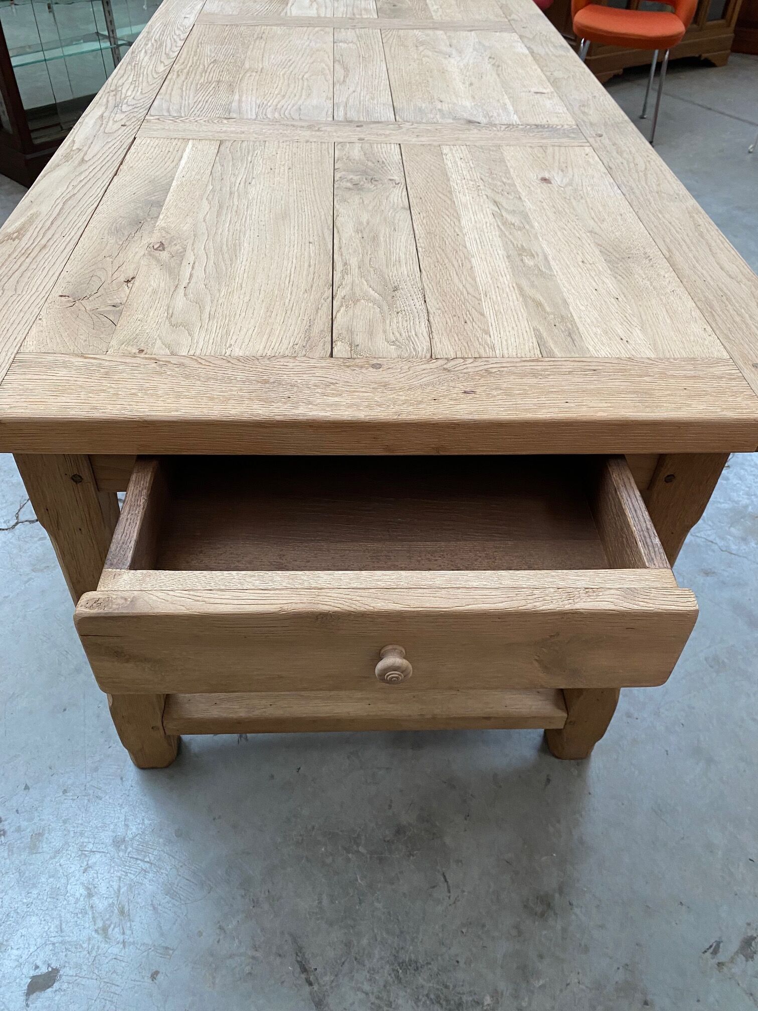 Oak farmhouse table
