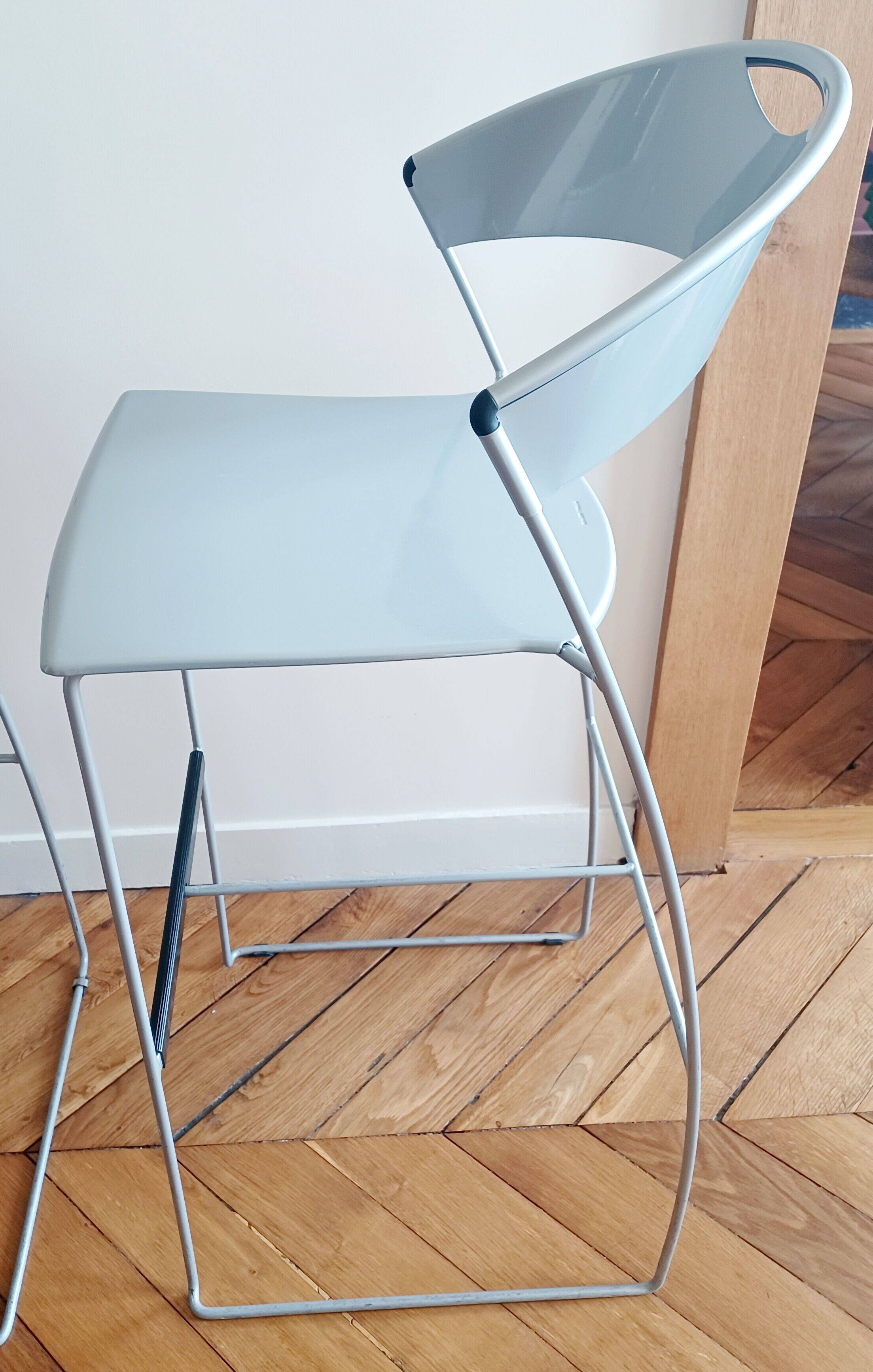 2 tabourets de bar, modèle Juliette par Cerruti Baleri