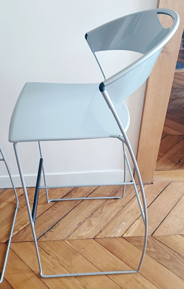 2 tabourets de bar, modèle Juliette par Cerruti Baleri