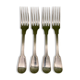 Charles Christofle 4 forks model Chinon