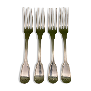 Charles Christofle 4 forks model Chinon