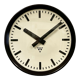Industrial bakelite factory wall clock from Pragotron, 1960s