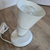 Old white metal lamp 70s works