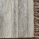 Tapis de laine à tissage plat fait à la main, couleur blanche