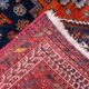 Vintage tribal rug 170x240 cm, wool oriental handmade rug large 2553