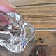 Salt cellars / salt shakers Daum in signed crystal Daum France (set of 2)