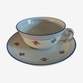 Tasse à thé porcelaine de Chauvigny