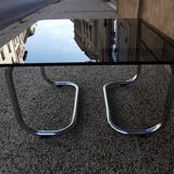 Vintage auxiliary coffee table 70s Bauhaus style