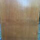 Vintage wardrobe with compass feet in oak and oak cp with 2 sliding doors.