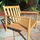 AMPM fauteuil Dilma chêne naturel neuf, meuble design scandinave