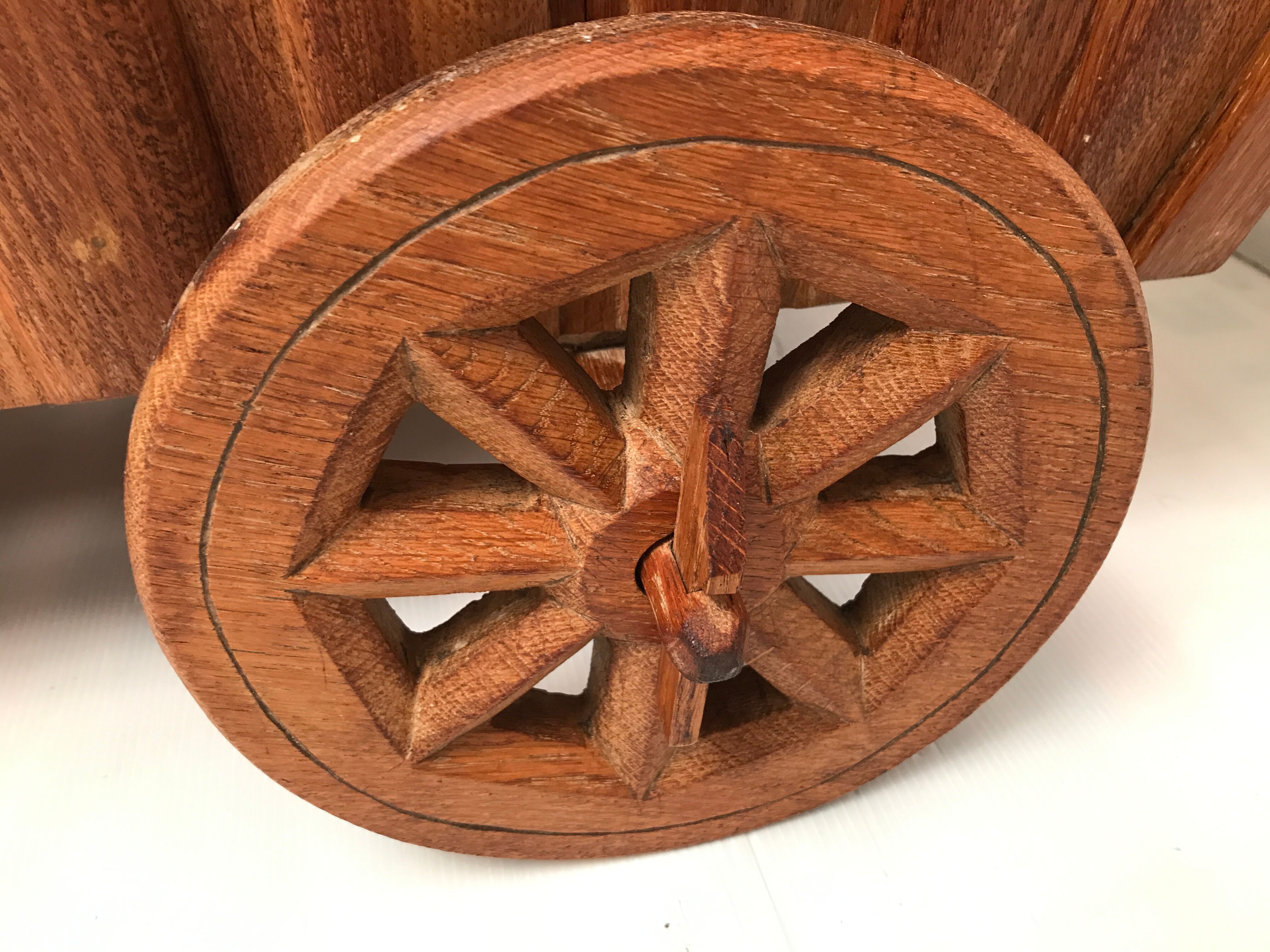 Wooden castor bed from the 40s and 50s