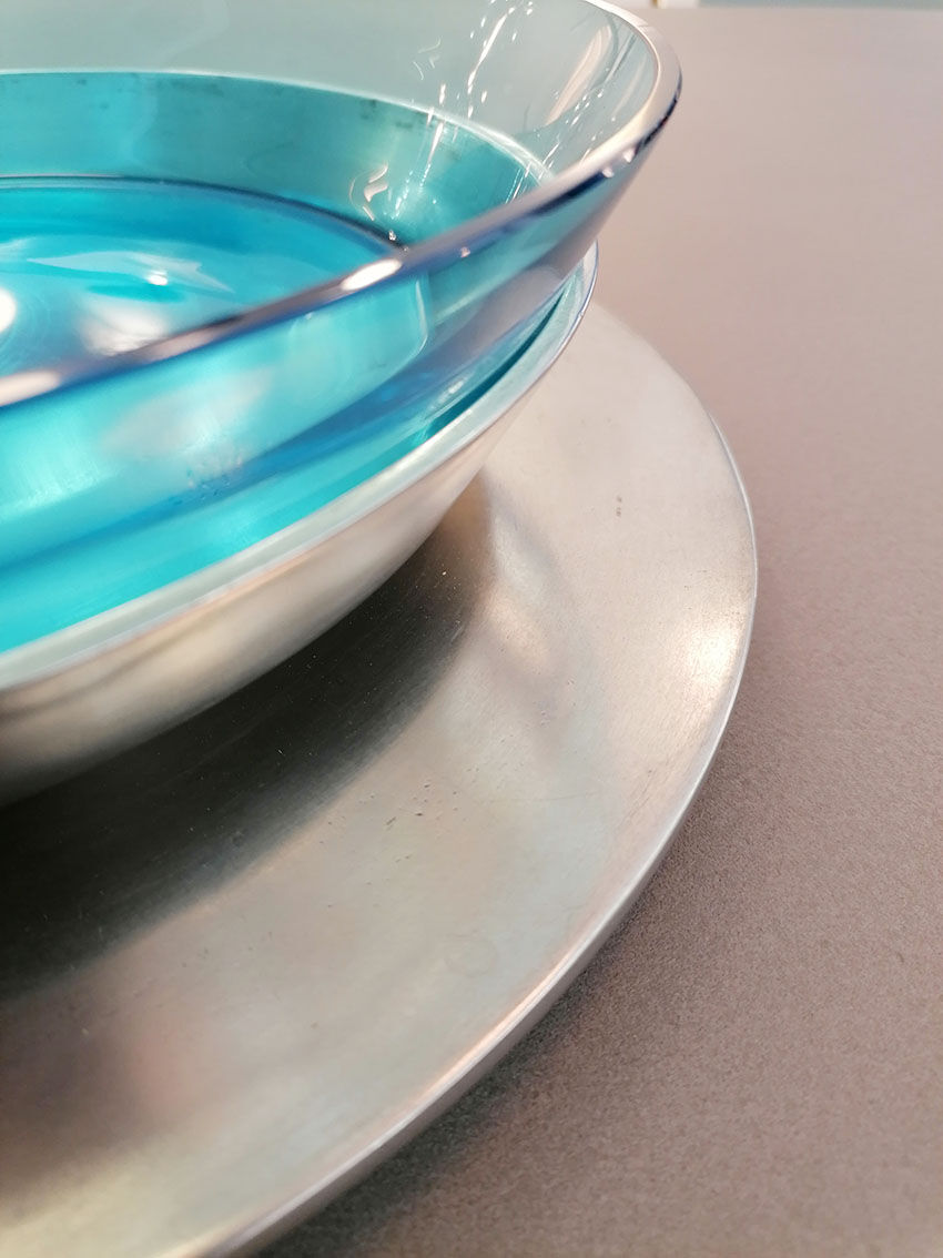 Tavola rotonda acquamarina cup