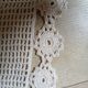 2 chemins de table vintage en crochet fait main
