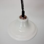Mid-century adjustable glass pendant, 1970's